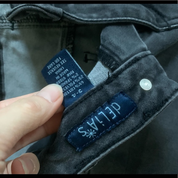 Delia’s Liv Style Black Jeans Size 3-4 - Picture 2 of 3